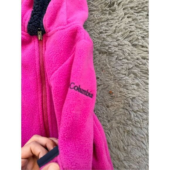 Columbia pink fleece winter one piece suit size 0-3 months - Picture 2 of 4